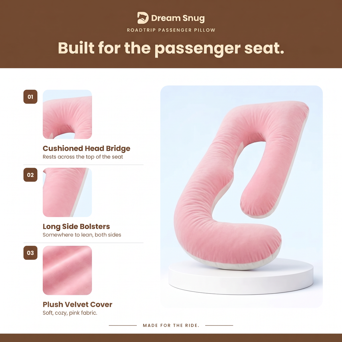DreamSnug™ Passenger Pillow
